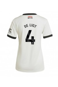 Manchester United Matthijs de Ligt #4 Fotballdrakt Tredje Klær Dame 2024-25 Korte ermer